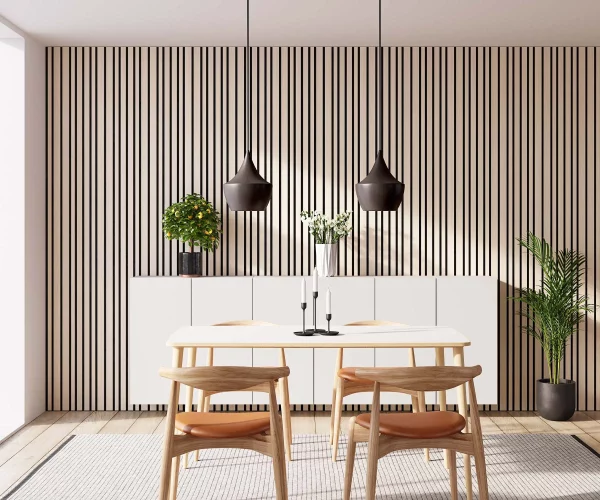 Barcode Classic Ash with Black Recosilent in dining room